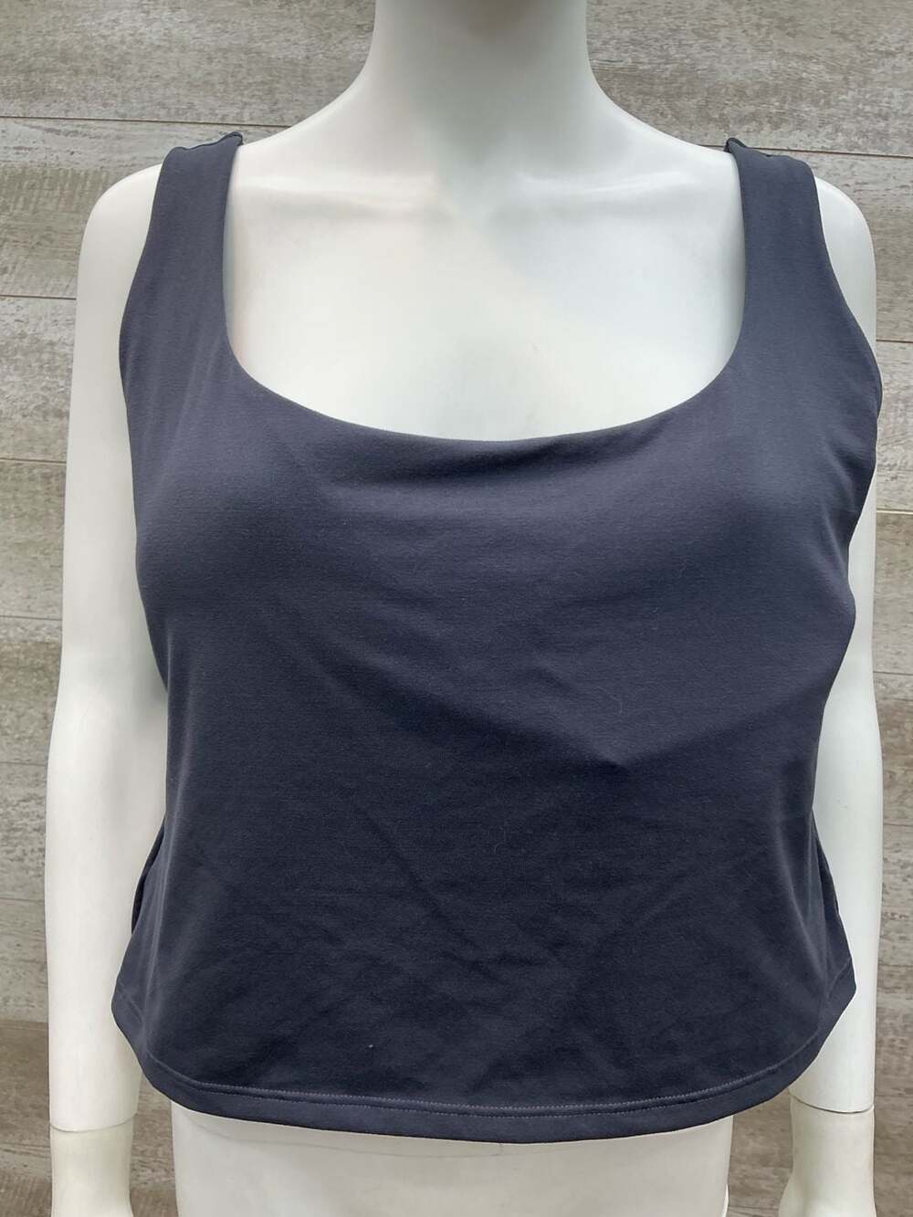 Fabletics Oasis Twist Built-In Bra Tank Top Gray XXL/1X